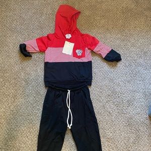 UGA Embroidered Jogger Set 2T